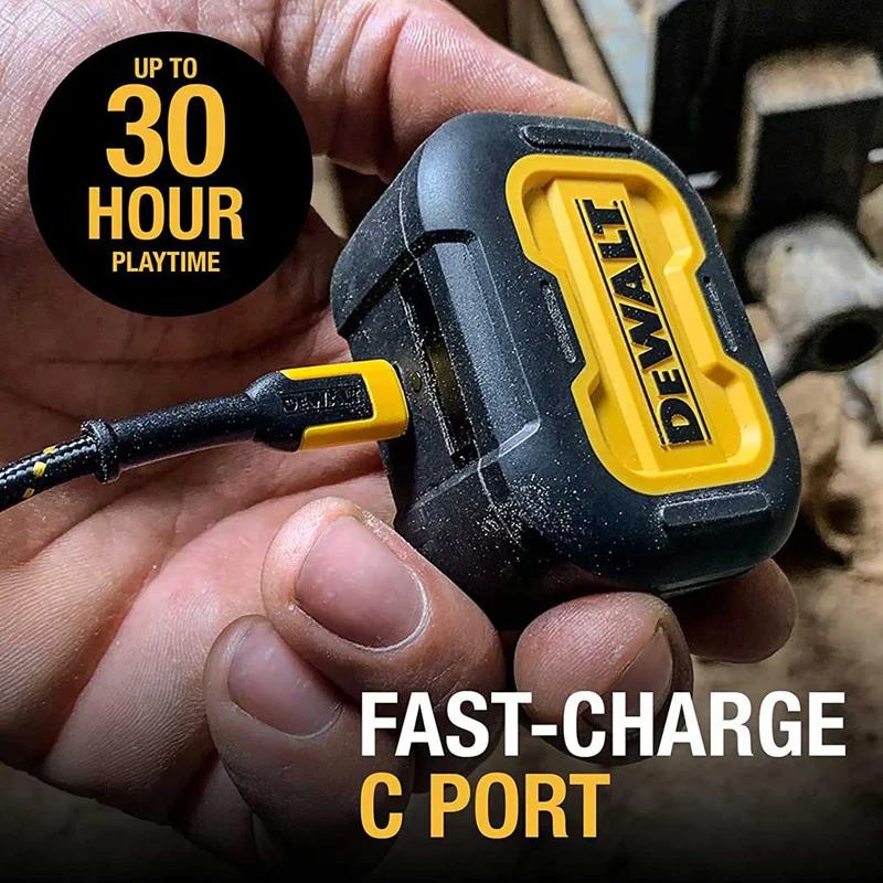 Ecouteurs Bluetooth avec étui de chargement Jobsite Pro X1 DEWALT - 1902092DWG  - Image 5
