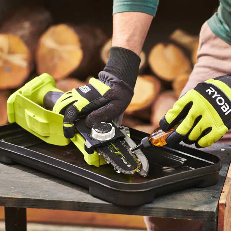 Élagueur à main 18V - RYOBI RY18PSX10A-0 - Brushless / moteur sans charbons - guide 10 cm - 6 m/s - tendeur sans outil (vendu sans batterie) - Image 15