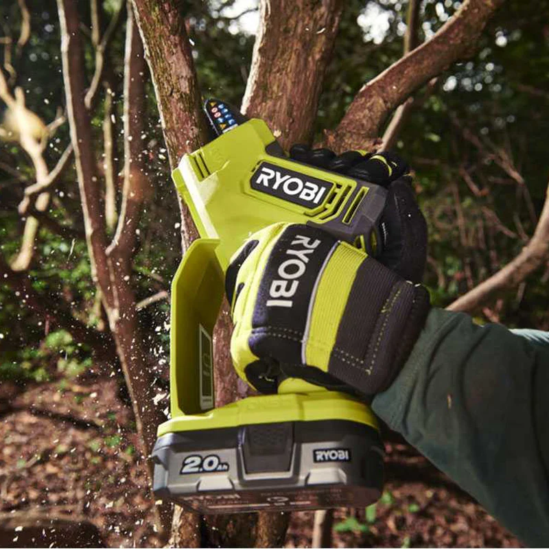 Élagueur à main 18V - RYOBI RY18PSX10A-0 - Brushless / moteur sans charbons - guide 10 cm - 6 m/s - tendeur sans outil (vendu sans batterie) - Image 8