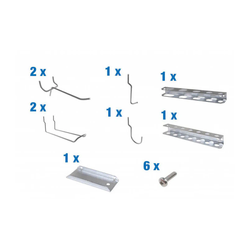 Etabli de travail 1200mm - SIMONRACK - BT2 BOX 1200 - 2 tablettes 1 tiroir et panneau percé - Image 3