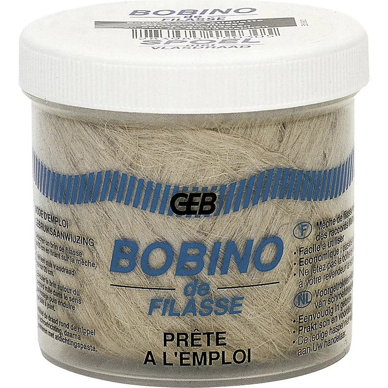 Filasse de lin peigné GEB complément de pâte à joint pour raccords filetés métal 80g - Image 5