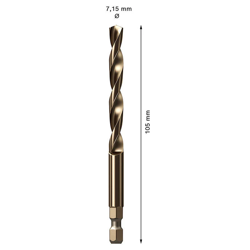 Foret de centrage BOSCH 2608900530 HSS-Co EXPERT 105mm - Image 3