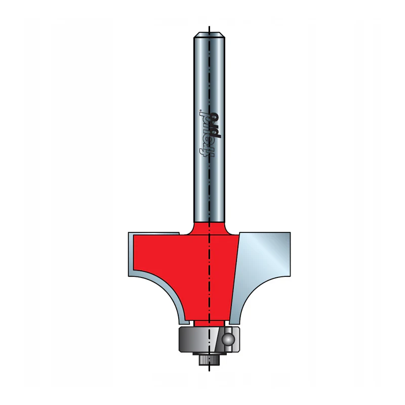 Fraise  pour arrondi convexe Bois FREUD 2 tranchants Queue 8 diam 16,7 mm hauteur totale 54,9 mm - Image 2