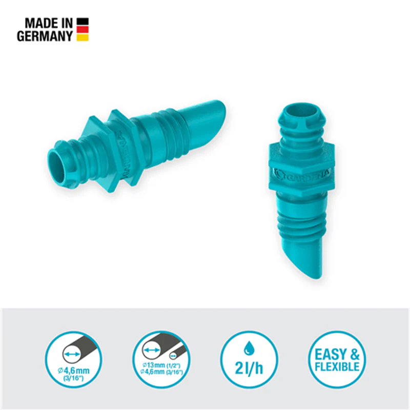 Goutteur auto-régulant fin de ligne 2L/h GARDENA 13307-20 Boîte de 25 pièces - Image 3