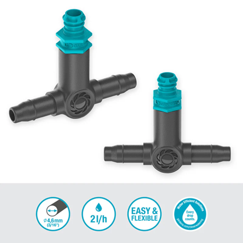 Goutteur en ligne auto-régulant 2L/h GARDENA 13317-26 Boîte de 20 pièces - Image 3