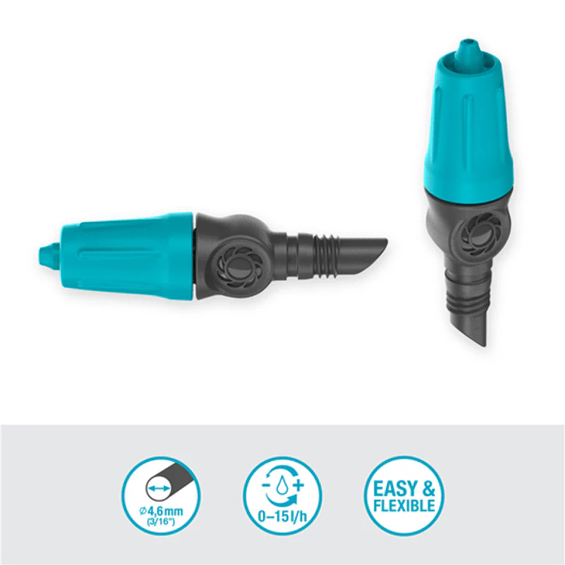Goutteur réglable Micro-Drip System 0-15L/h GARDENA 13305-26 Boîte de 15 pièces - Image 3