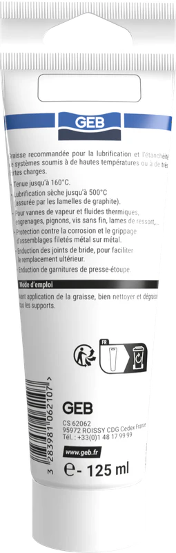 Graisse graphitée pour serrure GEB lubrification sèche 125ml - Image 3