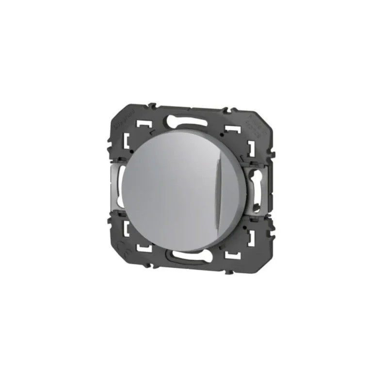 Interrupteur lumineux LEGRAND Dooxie 10AX aluminium - Image 2