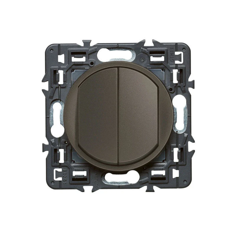 Interrupteur va-et-vient LEGRAND Céliane Soft 230V graphite