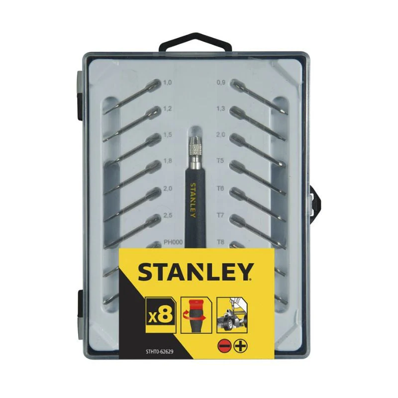 Jeu de 16 micro tournevis mutilâmes fente + phillips + hexagonal + torx STANLEY STHT0-62633 - Image 3