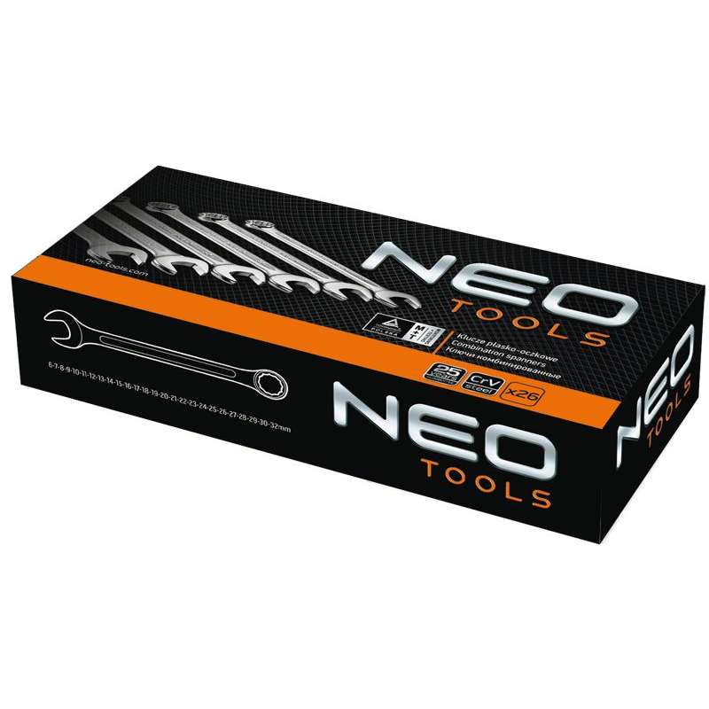 Jeu de 26 clés mixtes à profil cannelé Spline NEO TOOLS 09-754 (6-32mm) - Image 3