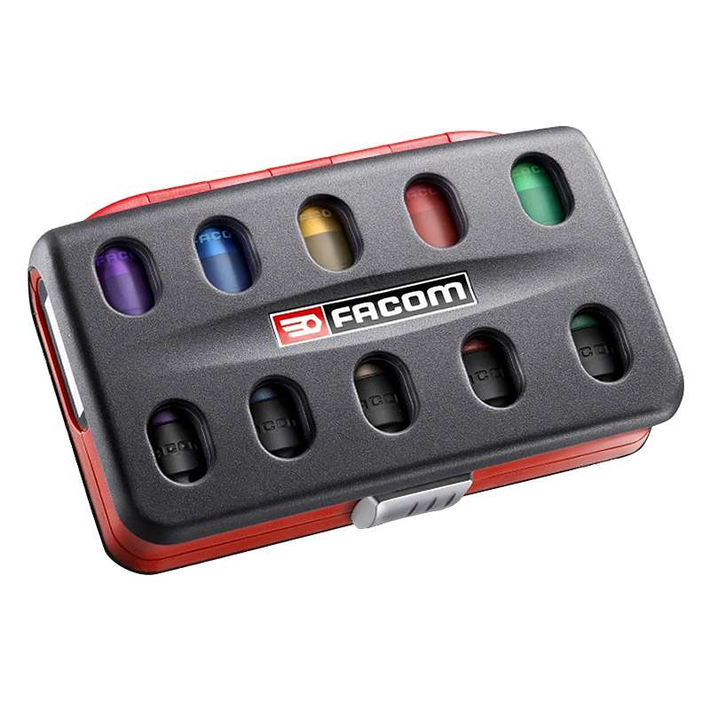 Jeu de 5 douilles longues pour clés à chocs 1/2" FACOM NSI.5LPB - Image 2