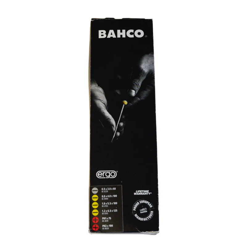 Jeu de 6 tournevis ergo BAHCO ERGO.006 à embouts plats