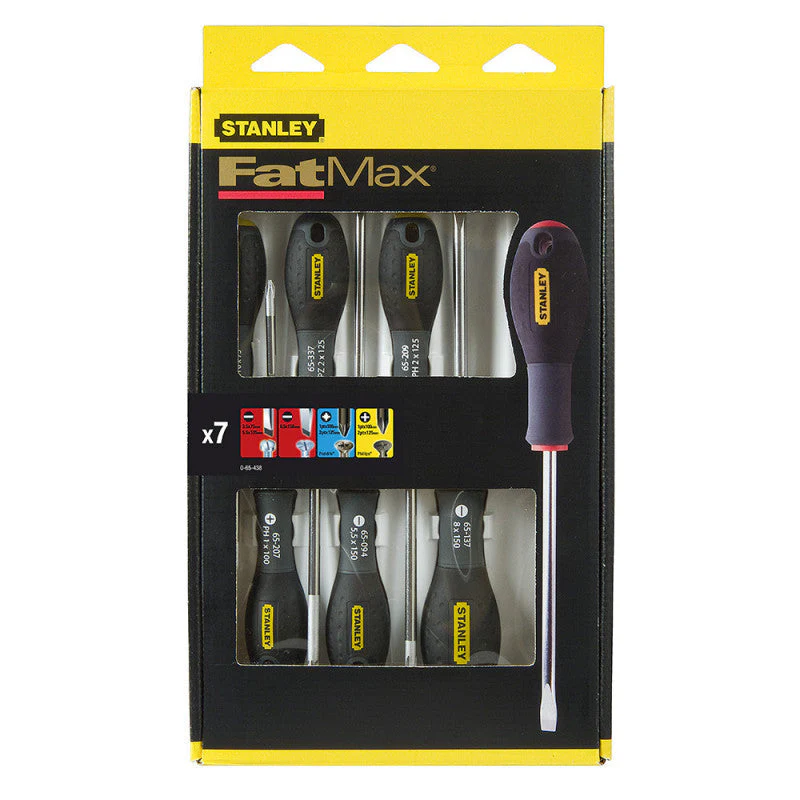 Jeu de 7 tournevis STANLEY 0-65-438 FATMAX elec + meca - ph + pozidriv - Image 2