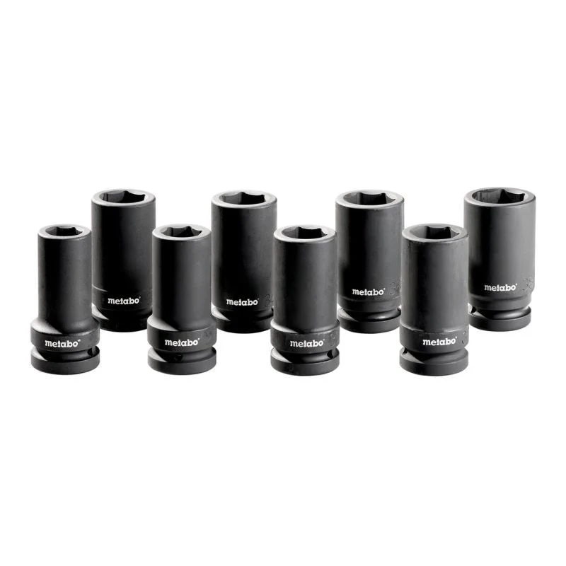 Jeu de clés à douille 1" METABO 628835000 - Anti-choc - 8 pièces
