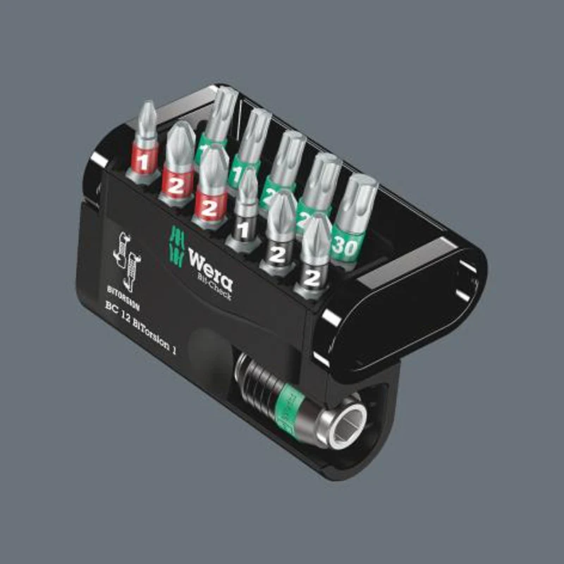Jeu d'embouts avec support  Bit-Check 12 BiTorsion 1 SB, 12 pièces - WERA - 05136385001 - Image 2