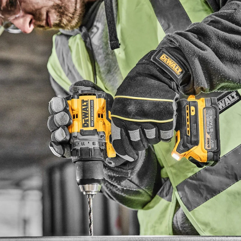 Pack 3 outils 18V DEWALT DCK355P2T-QW Brushless - Perceuse + perforateur + meuleuse + 2 batteries 5Ah Li-Ion + Coffret - Image 10