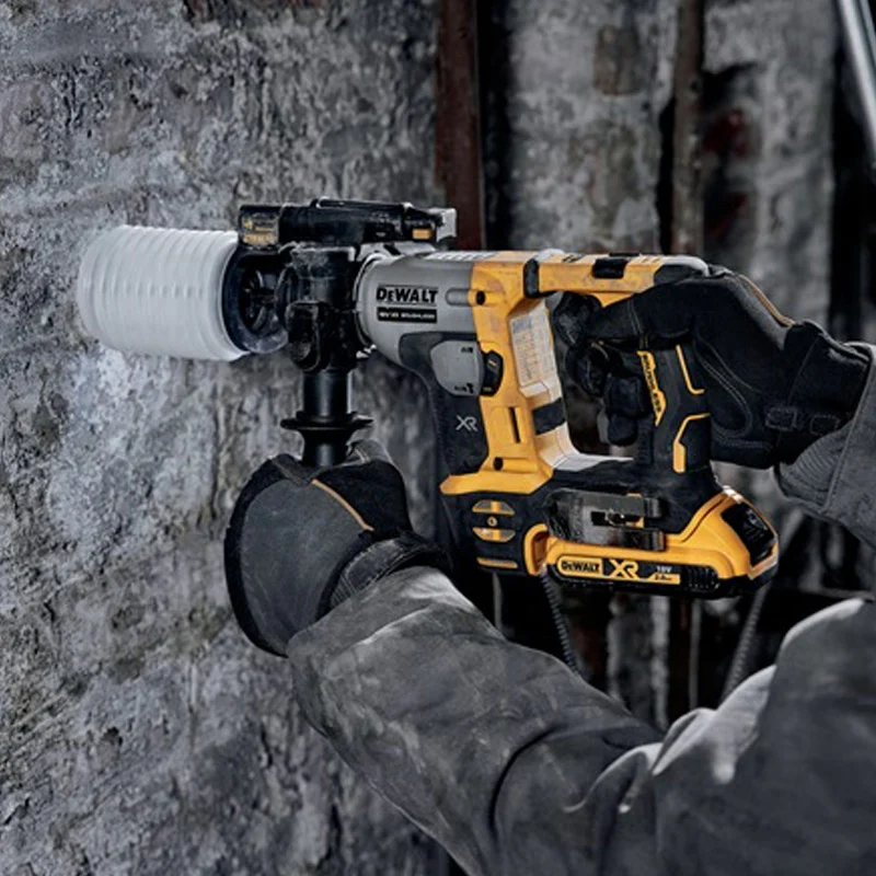 Pack 3 outils 18V DEWALT DCK355P2T-QW Brushless - Perceuse + perforateur + meuleuse + 2 batteries 5Ah Li-Ion + Coffret - Image 11