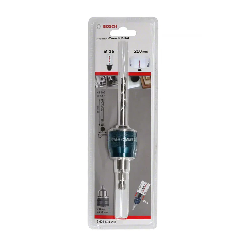 Kit adaptateur BOSCH Power-Change Plus 6 pans + foret HSS-G - 85 mm - 2608594253 - Image 2
