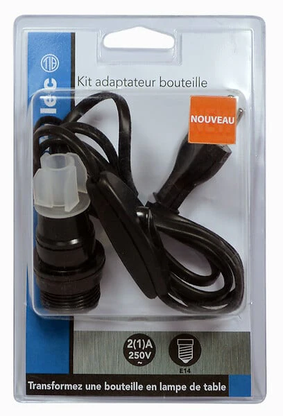 Kit adaptateur bouteille équipé E14 - Image 2