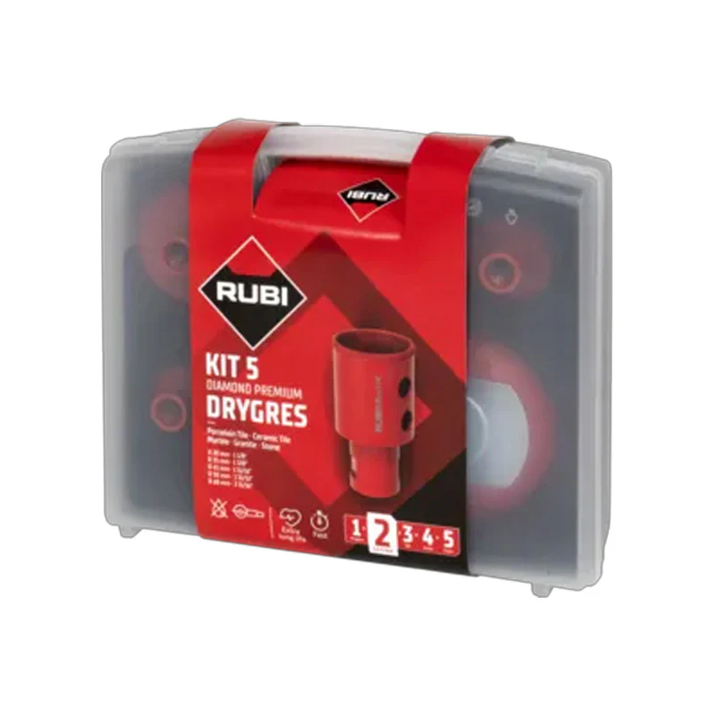 Kit de 6 trépans diamantés drygres premium - RUBI - 51929 - Image 2