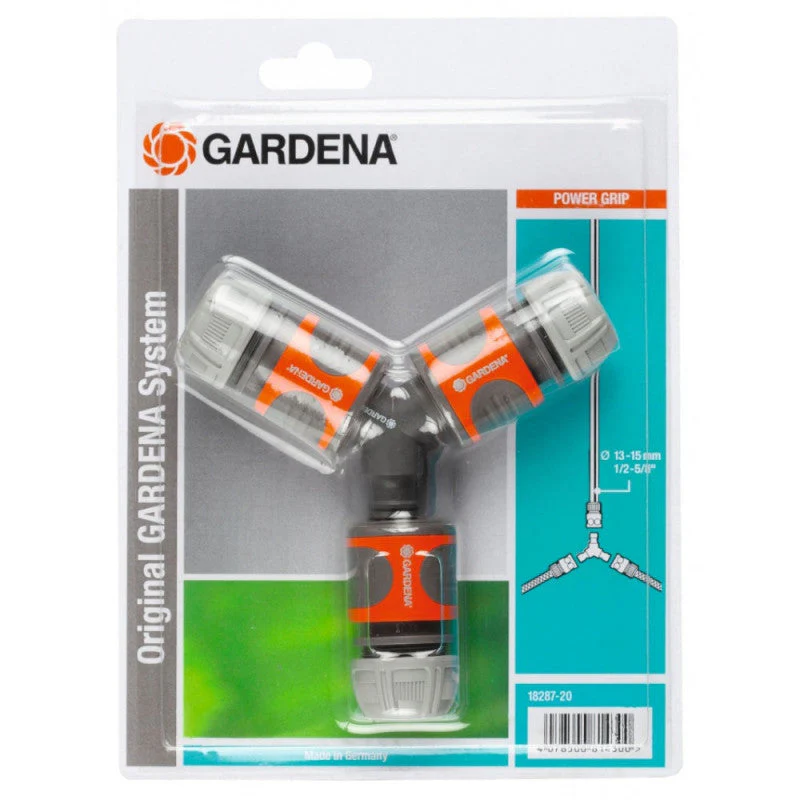 Kit de dérivation en Y pour arrosage Ø13 et 15mm GARDENA 18287-20