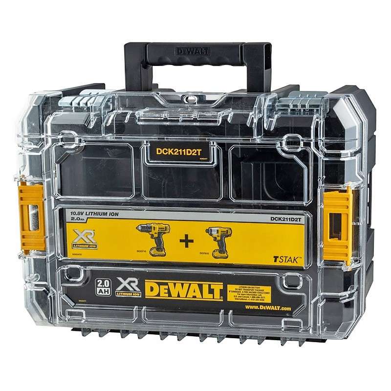Pack 2 outils 18V DEWALT DCK211D2T-QW : perceuse DCD710 et boulonneuse DCF815 avec coffret et 2 batteries 2,0 Ah - Image 6
