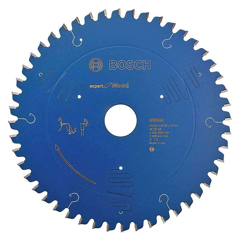 Lame BOSCH 2608642496\tBois Ø 210 mm 48 dents pour Scie circulaire