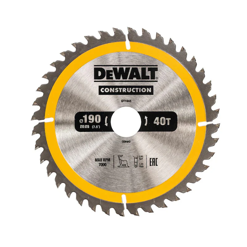 Lame de scie circulaire portative DEWALT Carbure Construction - Image 4