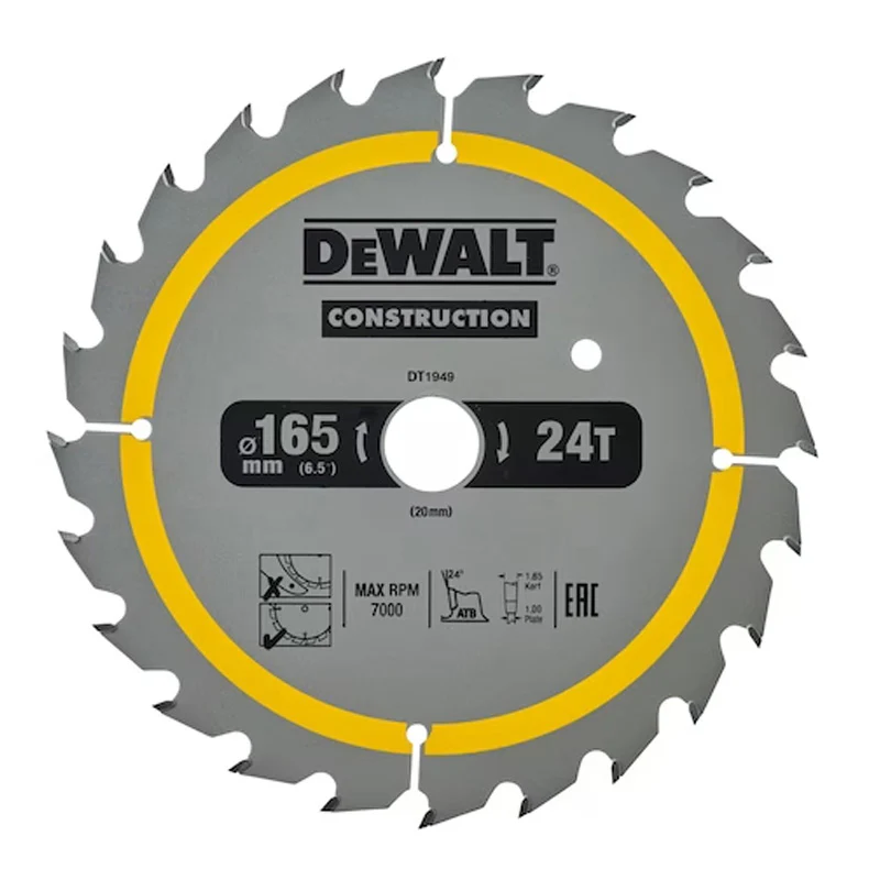 Lame de scie circulaire portative DEWALT Carbure Construction - Image 5