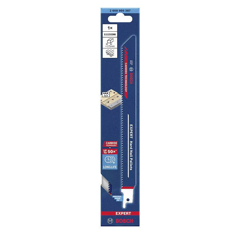 Lame de scie sabre BOSCH S 1122 CHM Expert "Hard Nail Pallets" - Image 2