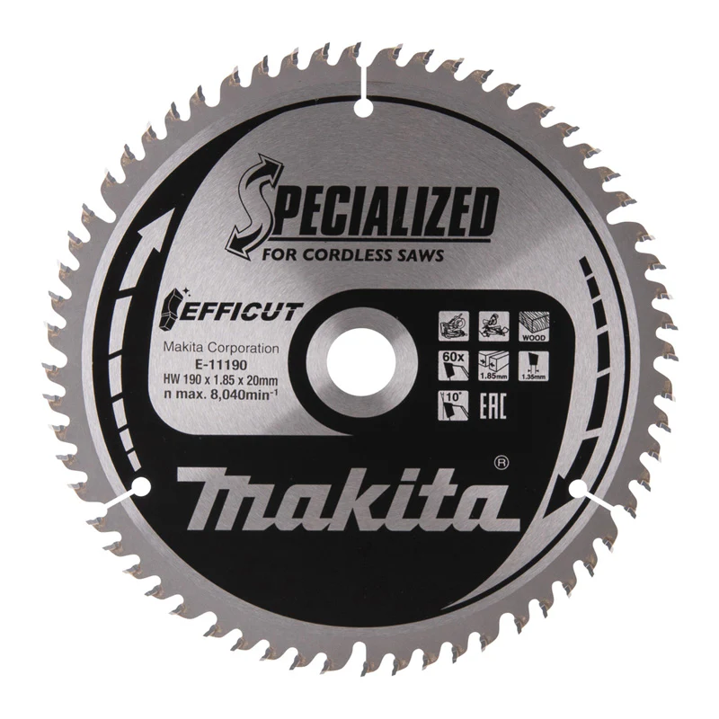 Lames carbure "EFFICUT" pour bois, pour scies radiales à batterie MAKITA - Image 10