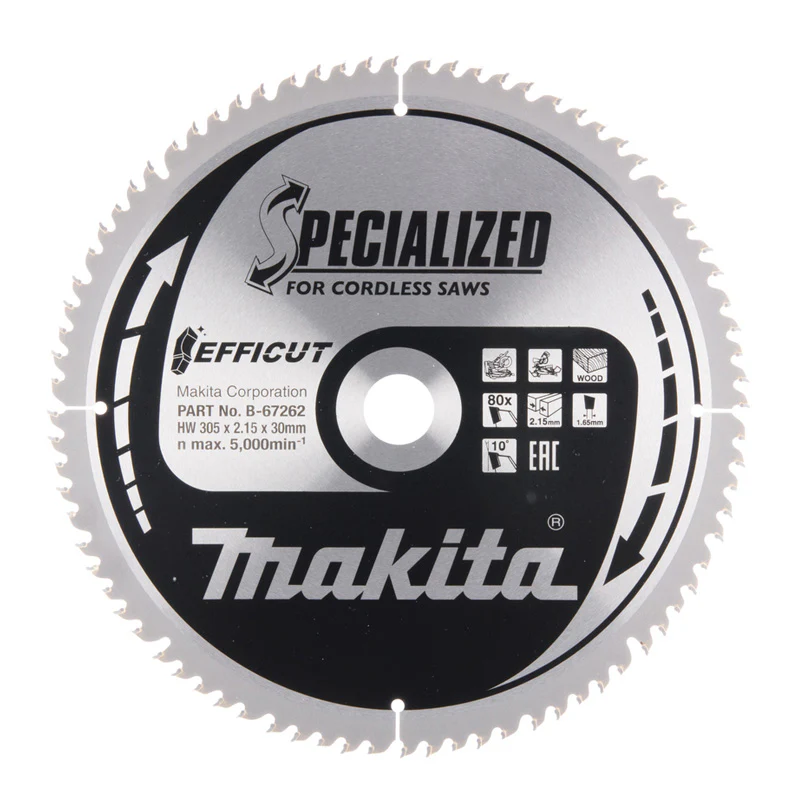 Lames carbure "EFFICUT" pour bois, pour scies radiales à batterie MAKITA - Image 4