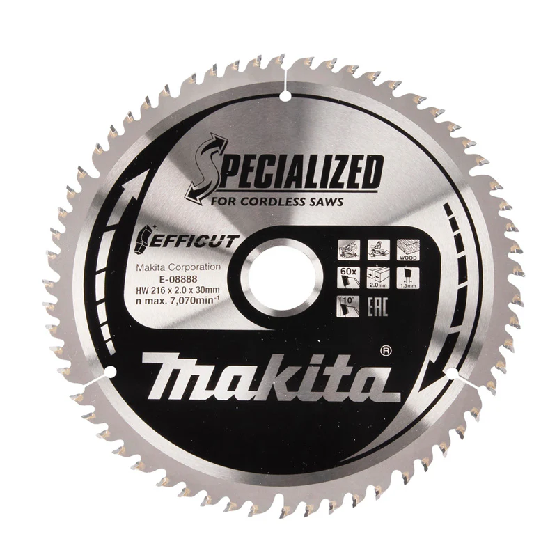 Lames carbure "EFFICUT" pour bois, pour scies radiales à batterie MAKITA - Image 6