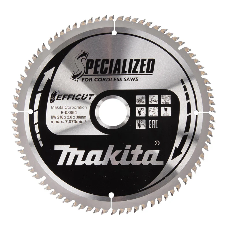 Lames carbure "EFFICUT" pour bois, pour scies radiales à batterie MAKITA - Image 7