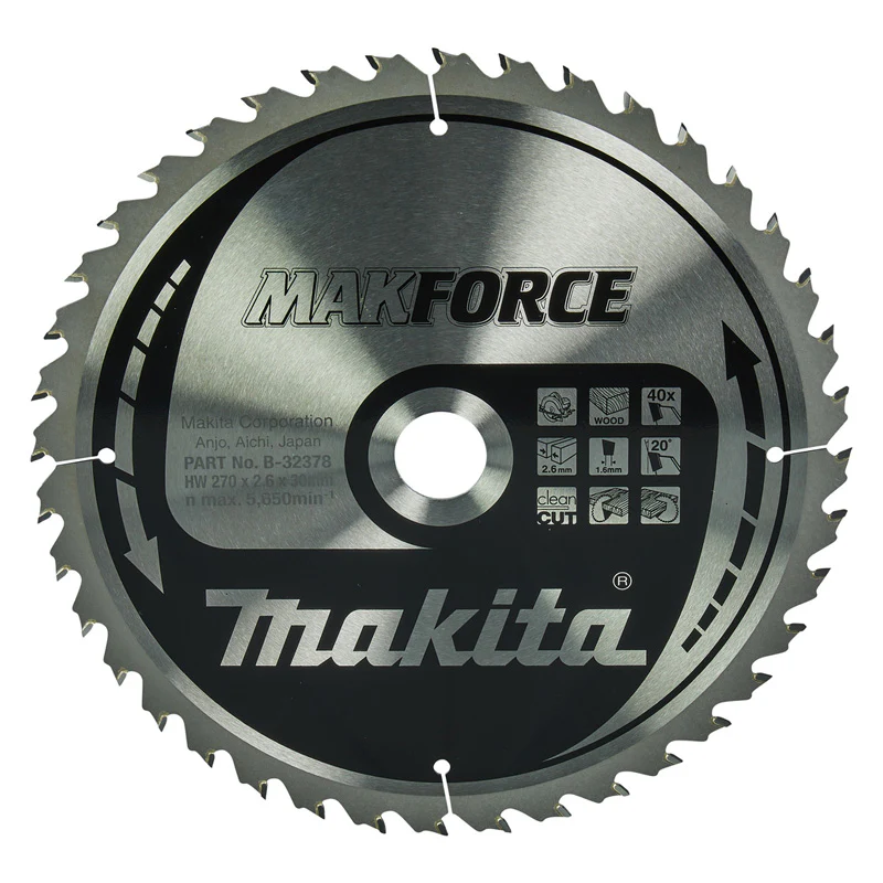 Lames carbure "MakForce", pour bois, pour scies circulaires MAKITA - Image 12