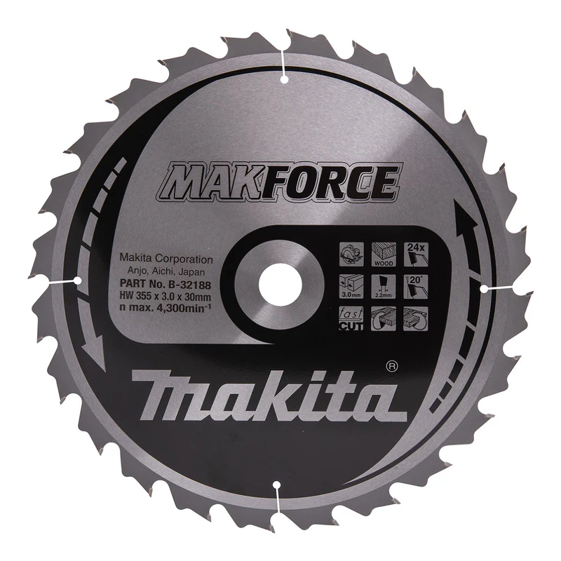 Lames carbure "MakForce", pour bois, pour scies circulaires MAKITA - Image 4