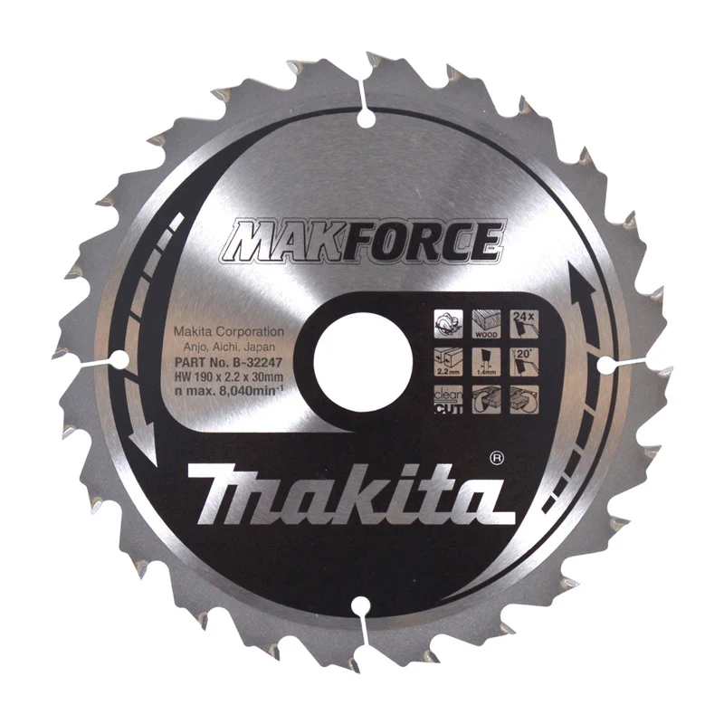 Lames carbure "MakForce", pour bois, pour scies circulaires MAKITA - Image 6