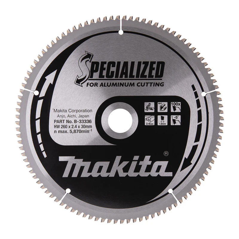 Lames carbure "Specialized" pour aluminium, pour scies radiales et à onglets MAKITA - Image 3