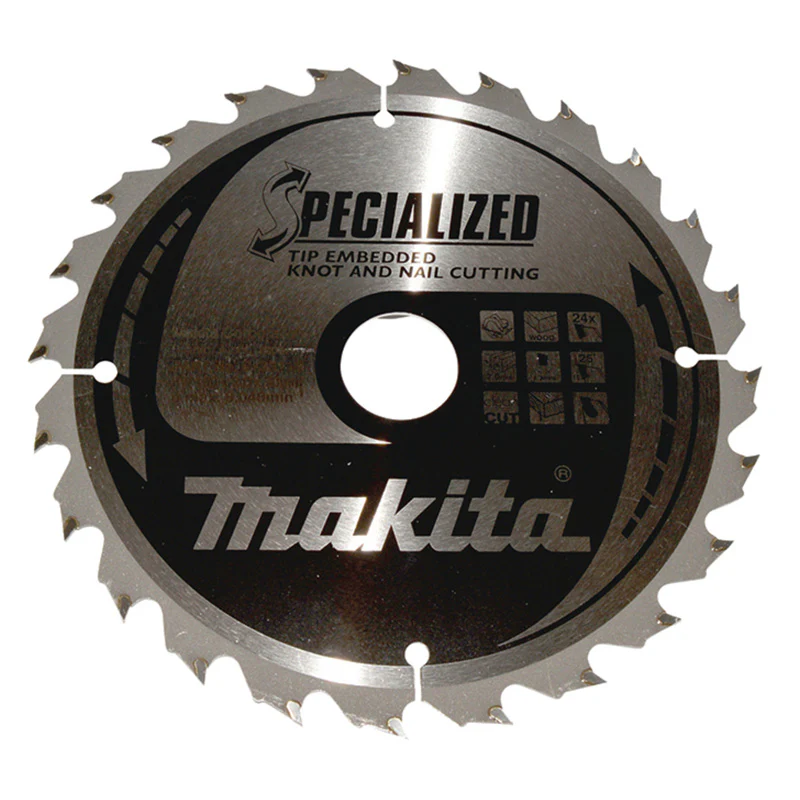 Lames carbure "Specialized" pour bois avec clous, pour scies circulaires MAKITA - Image 2