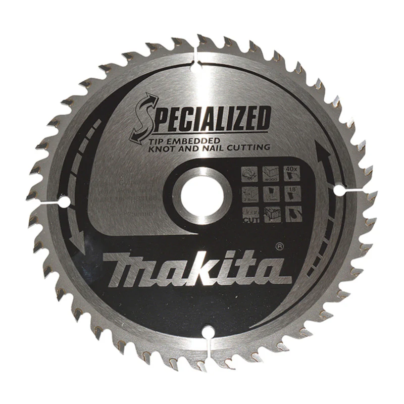 Lames carbure "Specialized" pour bois avec clous, pour scies circulaires MAKITA - Image 3