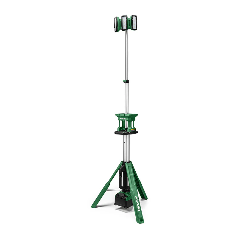 Lampe à trépied 18V 4000 Lumens HIKOKI UB18DGW4Z livrée avec adaptateur secteur (vendu sans batterie)