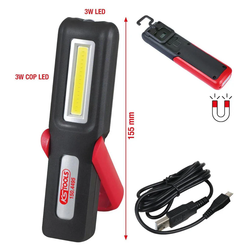 Lampe mobile LED COB 3 Watt  - KS TOOLS - 150.4495 - Image 3