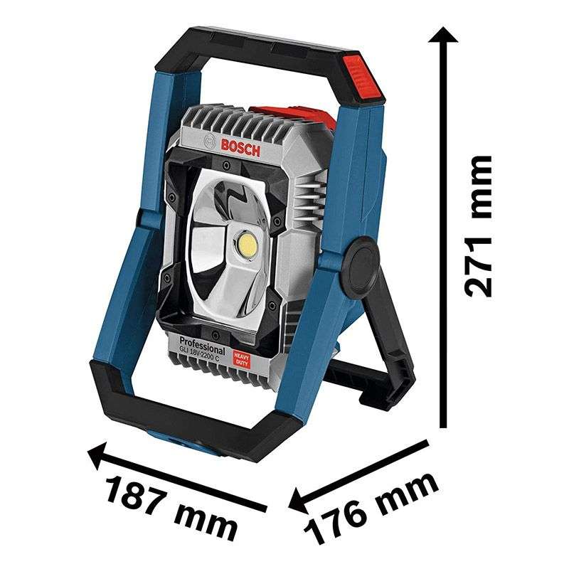 Lampe sans fil BOSCH 0601446501 - GLI 18V-2200 C Professional (vendu sans batterie) - Image 5
