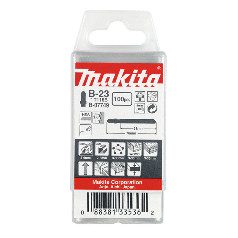 Lot 100 Lames de scie sauteuse MAKITA B -07749- B23 - 1,8 x 51mm - Image 2