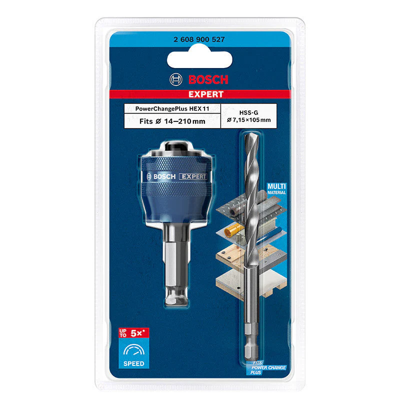 Mandrin BOSCH 2608900527 PC 3/8" 8,7 mm avec foret HSS-G Ø 7,15 x 105 mm - Image 3