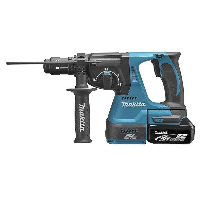 Marteau Perforateur MAKITA DHR243RTJ à Batteries LXT 18 V SDS-Plus (2 x 5 Ah) - Image 2