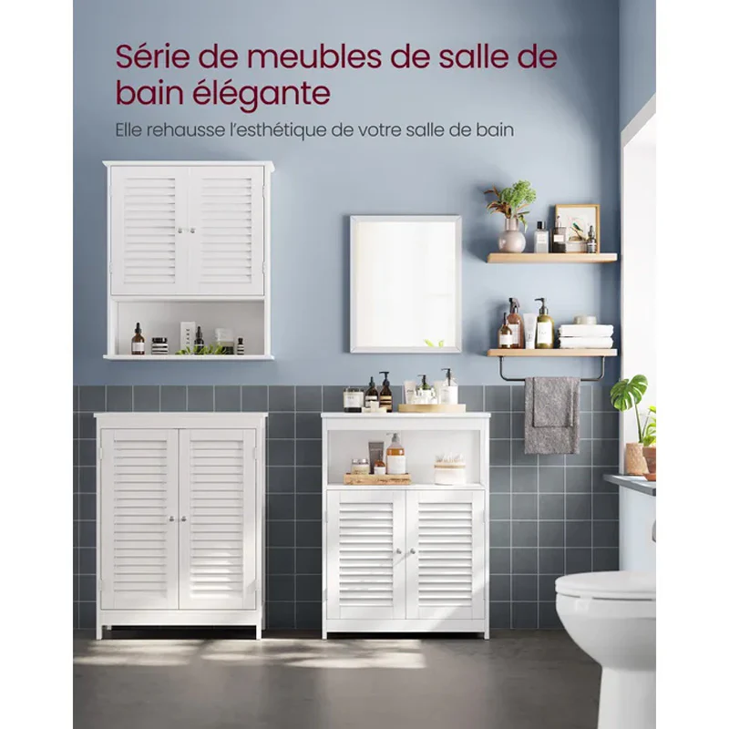 Armoire de salle de bain VASAGLE 60 x 30 x 80 cm - Image 10