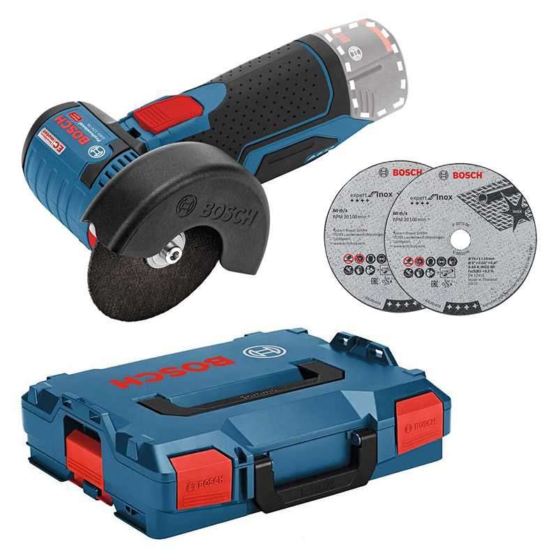 Meuleuse angulaire sans fil BOSCH 06019F2003 - GWS 12V-76 Professional 12V (vendu sans batterie)