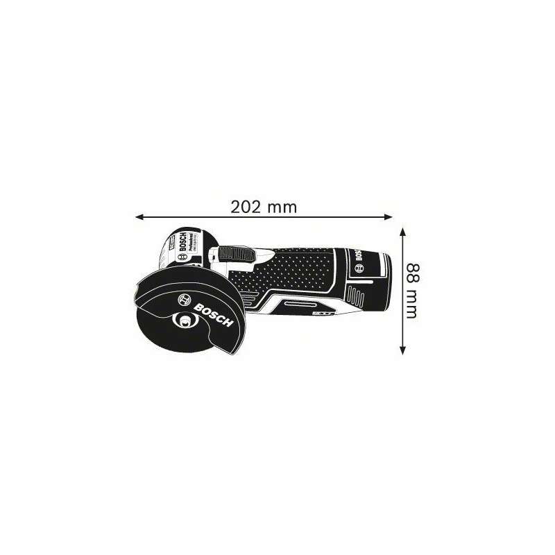 Meuleuse d'angle BOSCH 06019F200B - GWS 12V-76 V-EC Professional (2 x 3 Ah) - Image 3